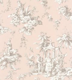 Palais De Chine Wallpaper by Casadeco Rose Poudre Palais De Chine Wallpaper by Casadeco Rose Poudre