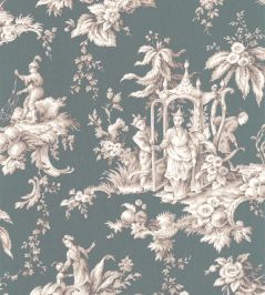 Palais De Chine Wallpaper by Casadeco Vert Emeraude Palais De Chine Wallpaper by Casadeco Vert Emeraude