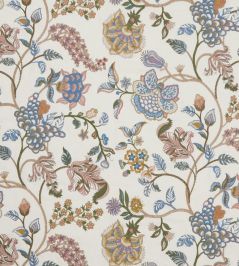 Palampore Embroidery Fabric by Liberty Lapis Palampore Embroidery Fabric by Liberty Lapis