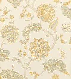 Palampore Wallpaper by Sanderson Silver/Gold Palampore Wallpaper by Sanderson Silver/Gold