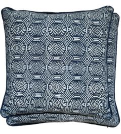 Pali Cushion 50 x 50cm by William Yeoward Indigo Pali Cushion 50 x 50cm by William Yeoward Indigo