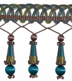 Palladio Beaded Fringe 14cm Trimming by Houles 9660 Palladio Beaded Fringe 14cm Trimming by Houles 9660