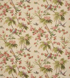 Palm Blossom Fabric by Colefax and Fowler Tomato/Olive Palm Blossom Fabric by Colefax and Fowler Tomato/Olive