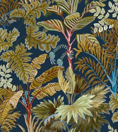 Palm Grove Wallpaper by Josephine Munsey Navy and Olive Palm Grove Wallpaper by Josephine Munsey Navy and Olive