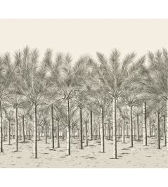 Palm Grove Mural by Thibaut Black Tea Palm Grove Mural by Thibaut Black Tea