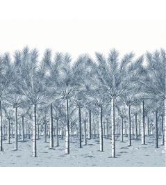 Palm Grove Mural by Thibaut Navy Palm Grove Mural by Thibaut Navy