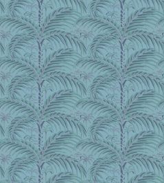 Palm House Wallpaper by Langelid Von Bromssen Evening Blue Palm House Wallpaper by Langelid Von Bromssen Evening Blue