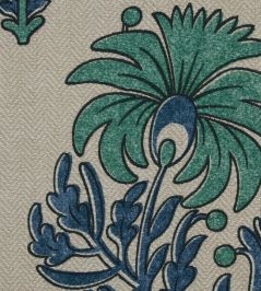 Palm Parade in Dundee Fabric by Liberty Jade Palm Parade in Dundee Fabric by Liberty Jade