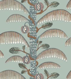 Palm Stripe Wallpaper by Josephine Munsey Radmoor Blue Palm Stripe Wallpaper by Josephine Munsey Radmoor Blue