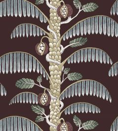 Palm Stripe Wallpaper by Josephine Munsey Spicer Brown Palm Stripe Wallpaper by Josephine Munsey Spicer Brown