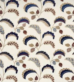 Palm Wave Fabric by Ian Sanderson Deep Sea Palm Wave Fabric by Ian Sanderson Deep Sea
