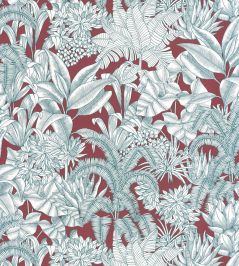 Palmaris Wallpaper by Caselio Bordeaux bleu Palmaris Wallpaper by Caselio Bordeaux bleu