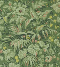 Palmette Wallpaper by 1838 Wallcoverings Forest Palmette Wallpaper by 1838 Wallcoverings Forest
