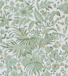 Palmette Wallpaper by 1838 Wallcoverings Sage Palmette Wallpaper by 1838 Wallcoverings Sage