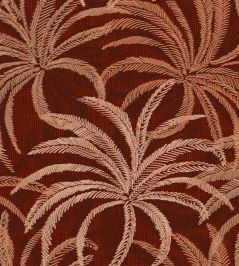 Palmetto Fabric by Arley House Carmine Palmetto Fabric by Arley House Carmine