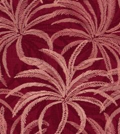 Palmetto Fabric by Arley House Pomegranate Palmetto Fabric by Arley House Pomegranate