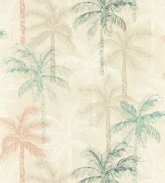 Palmyra Wallpaper by Clarke & Clarke Mineral/Blush Palmyra Wallpaper by Clarke & Clarke Mineral/Blush
