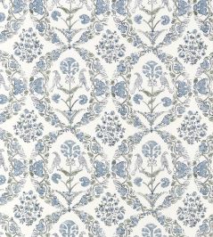 Paloma Fabric by Anna French Blue and Green Paloma Fabric by Anna French Blue and Green