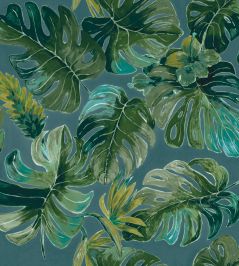 Panama Fabric by Arley House Aqua Panama Fabric by Arley House Aqua