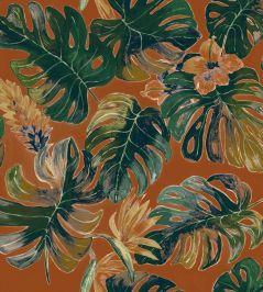Panama Fabric by Arley House Rust Panama Fabric by Arley House Rust