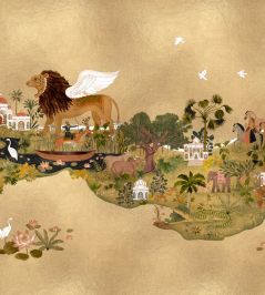 Panchatantra Mural by Coordonne Moss Panchatantra Mural by Coordonne Moss