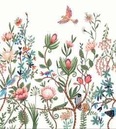 Luna Mural by Caselio Rose Vert Fond Blanc Luna Mural by Caselio Rose Vert Fond Blanc