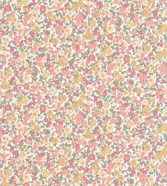 Pansy Wallpaper by Casadeco Kaki / Rouge / Beige Pansy Wallpaper by Casadeco Kaki / Rouge / Beige
