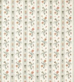 Papaver Stripe Fabric by Zoffany Tuscan Pink/Nimbus Papaver Stripe Fabric by Zoffany Tuscan Pink/Nimbus