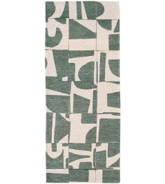 Papercut Runner Rug by Louis De Poortere Sea Spray Papercut Runner Rug by Louis De Poortere Sea Spray