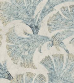 Papyrus Wallpaper by Coordonne Aqua Papyrus Wallpaper by Coordonne Aqua