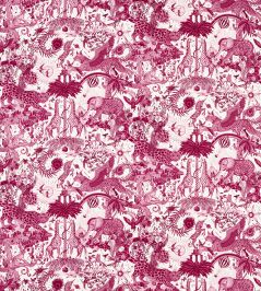 Paradise Lost Fabric by Clarke & Clarke Berry Paradise Lost Fabric by Clarke & Clarke Berry