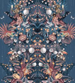 Paradise Party Wallpaper by Brand McKenzie Blueberry Rose Paradise Party Wallpaper by Brand McKenzie Blueberry Rose