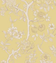 Paradise Tree Wallpaper by Cole & Son Buttercup Yellow & Cream Paradise Tree Wallpaper by Cole & Son Buttercup Yellow & Cream