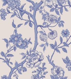 Paradise Tree Wallpaper by Cole & Son Cornflower Blue & Soft White Paradise Tree Wallpaper by Cole & Son Cornflower Blue & Soft White