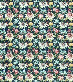 Paradise Velvet Fabric by Studio G Midnight Paradise Velvet Fabric by Studio G Midnight