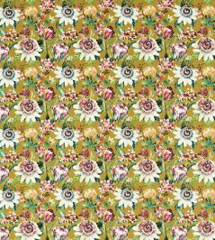 Paradise Velvet Fabric by Studio G Ochre Paradise Velvet Fabric by Studio G Ochre