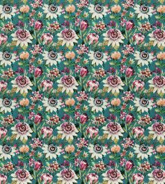 Paradise Velvet Fabric by Studio G Teal Paradise Velvet Fabric by Studio G Teal