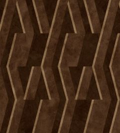 Parallels Wallpaper by Coordonne Chocolate Parallels Wallpaper by Coordonne Chocolate