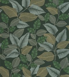 Paraty Wallpaper by Casadeco Vert Canopee Paraty Wallpaper by Casadeco Vert Canopee