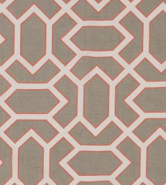 Paravento Fabric by Vanderhurd Coral/Moonstone Paravento Fabric by Vanderhurd Coral/Moonstone