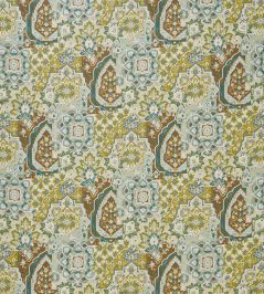 Paridaiza Fabric by Nina Campbell Aqua/Green Paridaiza Fabric by Nina Campbell Aqua/Green