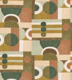 Paro Fabric by Casamance Olive Terracotta Paro Fabric by Casamance Olive Terracotta