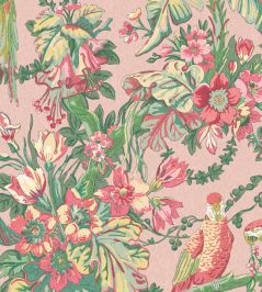 Parrot Talk Wallpaper by Woodchip & Magnolia Sunset Pink Parrot Talk Wallpaper by Woodchip & Magnolia Sunset Pink