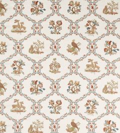 Partridge & Pear Fabric by Sanderson Porcelain/Blossom Partridge & Pear Fabric by Sanderson Porcelain/Blossom