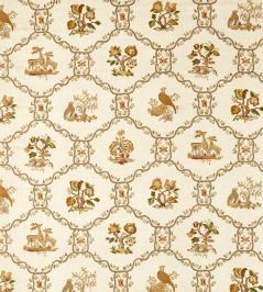 Partridge & Pear Fabric by Sanderson Walnut/Harvest Partridge & Pear Fabric by Sanderson Walnut/Harvest