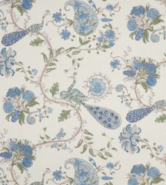 Parvani Fabric by Nina Campbell Blue Parvani Fabric by Nina Campbell Blue