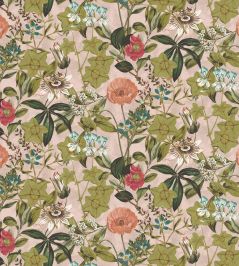 Passiflora Fabric by Clarke & Clarke Blush Passiflora Fabric by Clarke & Clarke Blush
