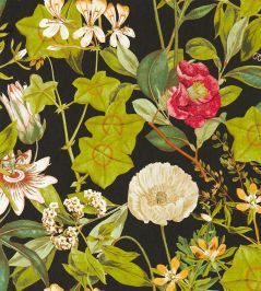 Passiflora Wallpaper by Clarke & Clarke Noir Passiflora Wallpaper by Clarke & Clarke Noir