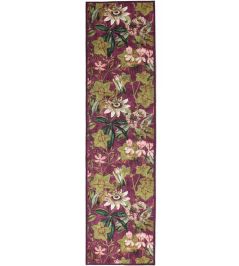 Passiflora Runner Rug by Clarke & Clarke Mulberry Passiflora Runner Rug by Clarke & Clarke Mulberry