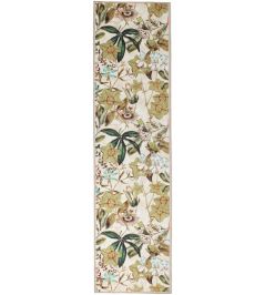 Passiflora Runner Rug by Clarke & Clarke Peaches & Cream Passiflora Runner Rug by Clarke & Clarke Peaches & Cream
